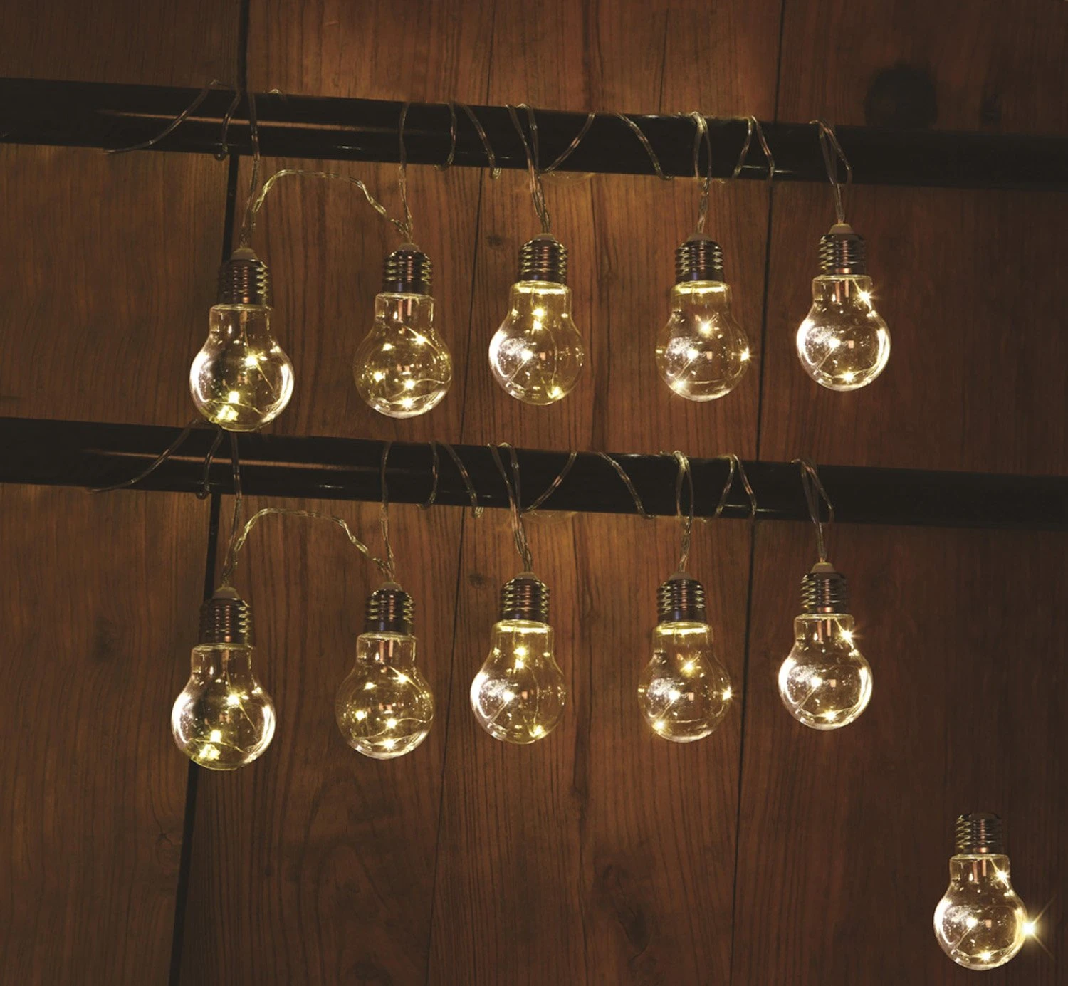 Solar Partylight 10x Transparant - L 3,8 M - 2 M Lead 3 Solar Partylight 10x Transparant - L 3,8 M - 2 M Lead - Afbeelding 3