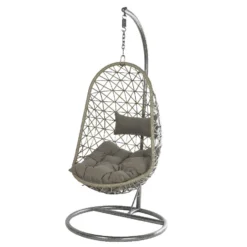 Tuin Diep Verkoop 41 Bologna Hang-ei Wicker Grijs - Ø 95 X H 195 Cm