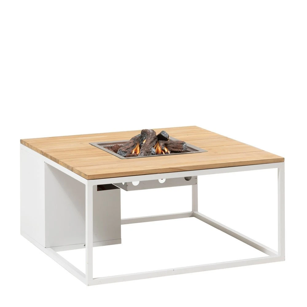 COSILOFT 100x100x47 White/ Teak Top 1 COSILOFT 100x100x47 White/ Teak Top