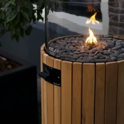COSISCOOP Pillar L Round Teak -Tuin Diep Verkoop cosi fires cosiscoop pillar l teak 667x1000 620e42332484d l