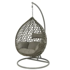 Montreal Hang-ei Wicker Grijs - Ø 105 X H 186 Cm