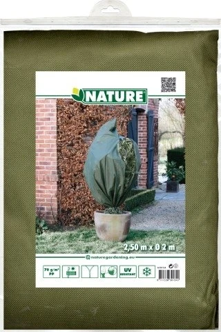 Nature Winterafdekhoes Met Rits Groen Ø200cmx2,50m 70 G/m² 1 Nature Winterafdekhoes Met Rits Groen Ø200cmx2,50m 70 G/m²