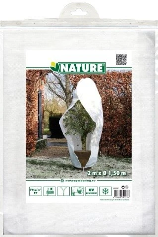 Nature Winterafdekhoes Met Rits Wit Ø150cmx2m 70 G/m² 1 Nature Winterafdekhoes Met Rits Wit Ø150cmx2m 70 G/m²
