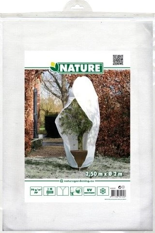 Nature Winterafdekhoes Met Rits Wit Ø200cmx2,50m 70 G/m² 1 Nature Winterafdekhoes Met Rits Wit Ø200cmx2,50m 70 G/m²