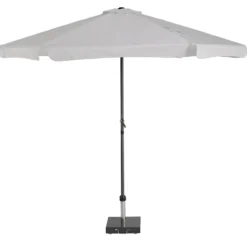 Platinum Middenstokparasol Antigua Volant Ø 300 Cm Lichtgrijs