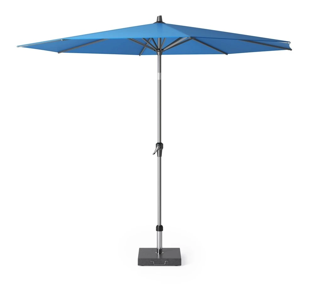Platinum Middenstokparasol Riva Ø 300 Cm Blauw 1 Platinum Middenstokparasol Riva Ø 300 Cm Blauw