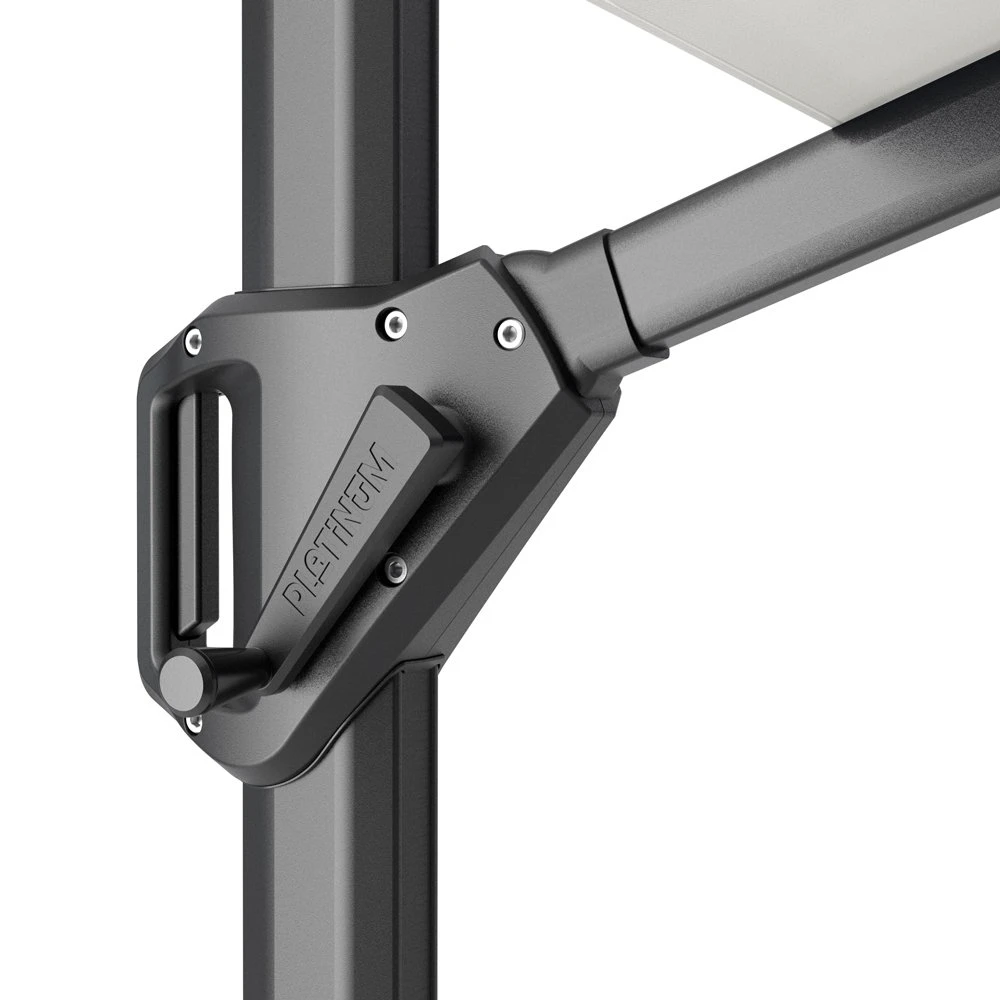 Platinum Zweefparasol Challenger T¹ Ø 350 Cm Antraciet 3 Platinum Zweefparasol Challenger T¹ Ø 350 Cm Antraciet - Afbeelding 3