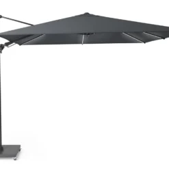 Platinum Zweefparasol Challenger T² Glow 300 X 300 Cm Antraciet