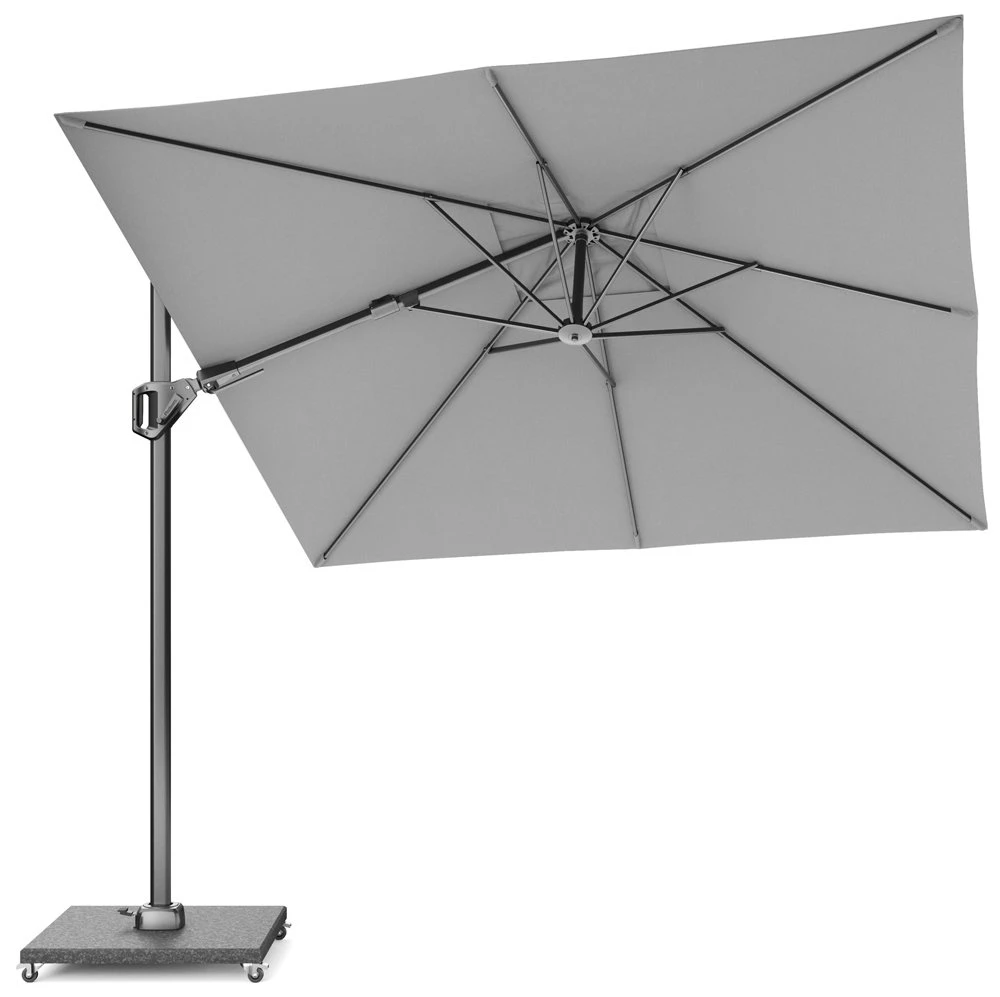 Platinum Zweefparasol Voyager T² 270 X 270 Cm Lichtgrijs 2 Platinum Zweefparasol Voyager T² 270 X 270 Cm Lichtgrijs - Afbeelding 2