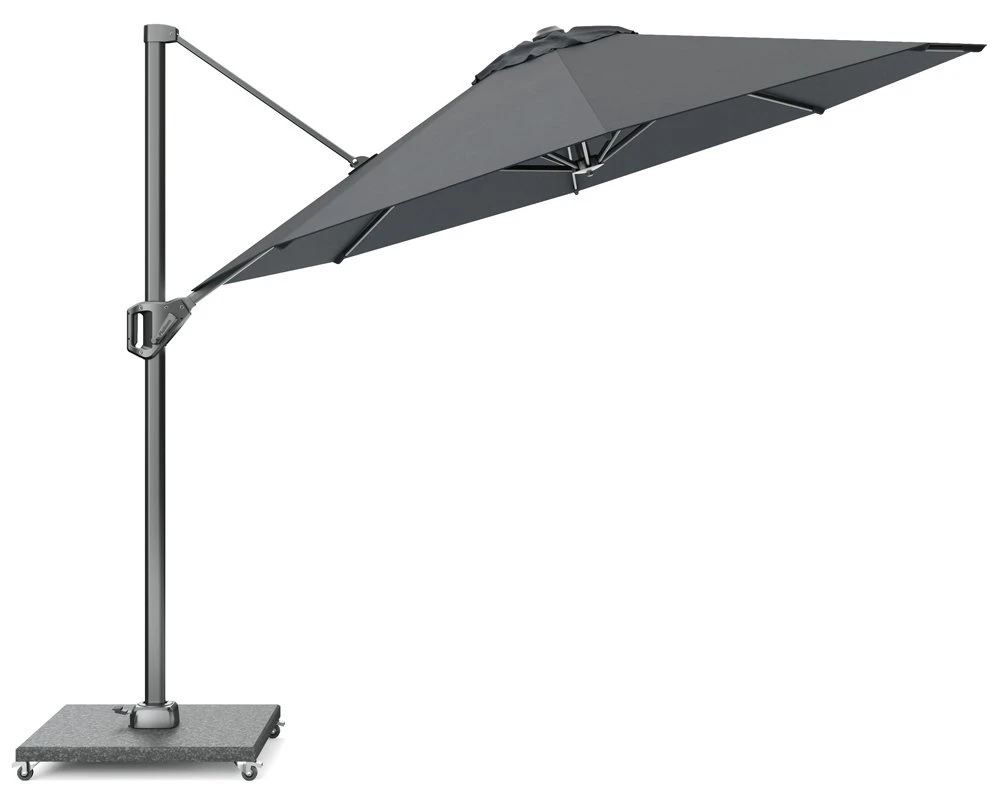 Platinum Zweefparasol Voyager T¹ Ø 300 Cm Antraciet 2 Platinum Zweefparasol Voyager T¹ Ø 300 Cm Antraciet - Afbeelding 2