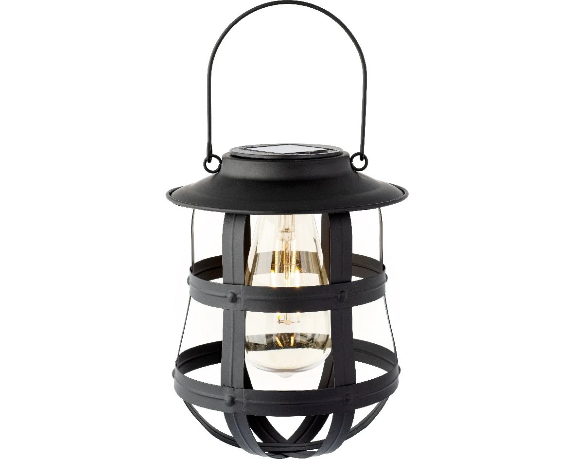 Lumineo Solar Lantaarn Zwart - Ø 19 Cm 1 Lumineo Solar Lantaarn Zwart - Ø 19 Cm