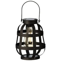 Lumineo Solar Lantaarn Zwart - Ø 14 Cm