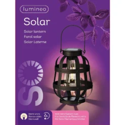 Lumineo Solar Lantaarn Zwart - Ø 14 Cm 5 Lumineo Solar Lantaarn Zwart - Ø 14 Cm -Tuin Diep Verkoop product 1181x944 625812042c023 l
