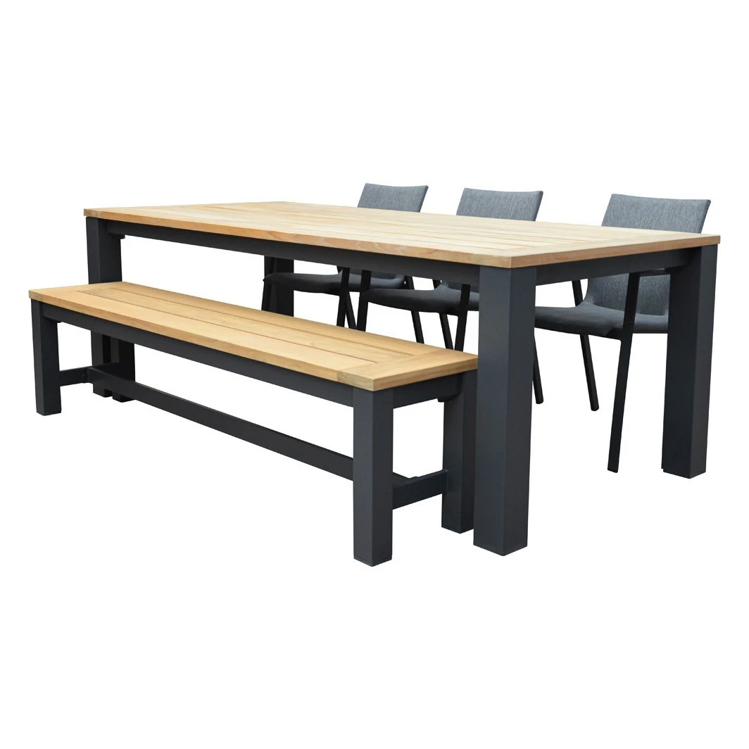 Royal Seasons MADEIRA Stoel-bank Diningset Met 6 Zitplekken 1 Royal Seasons MADEIRA Stoel-bank Diningset Met 6 Zitplekken