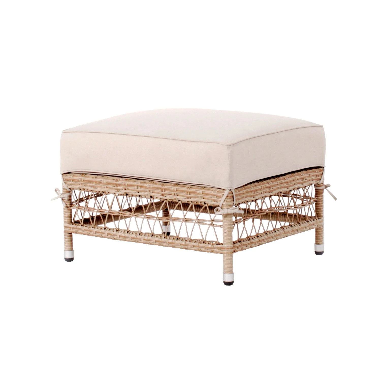 Royal Seasons MAURITIUS Hocker Beige 1 Royal Seasons MAURITIUS Hocker Beige