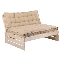 Palletkussen RAFFELED Natural - 120 X 40 X 8 Cm -Tuin Diep Verkoop rugkussen raffeled natural 120 x 40 x 8 cm 1000x1000 628225cd54fa4 l