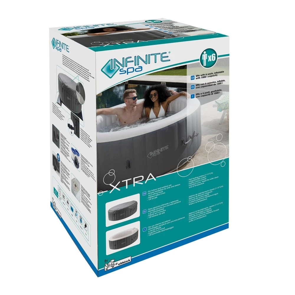 XTRA Infinite® Spa Opblaasbaar 6 Pers. - Ø 208 X H 65 Cm 4 XTRA Infinite® Spa Opblaasbaar 6 Pers. - Ø 208 X H 65 Cm - Afbeelding 4